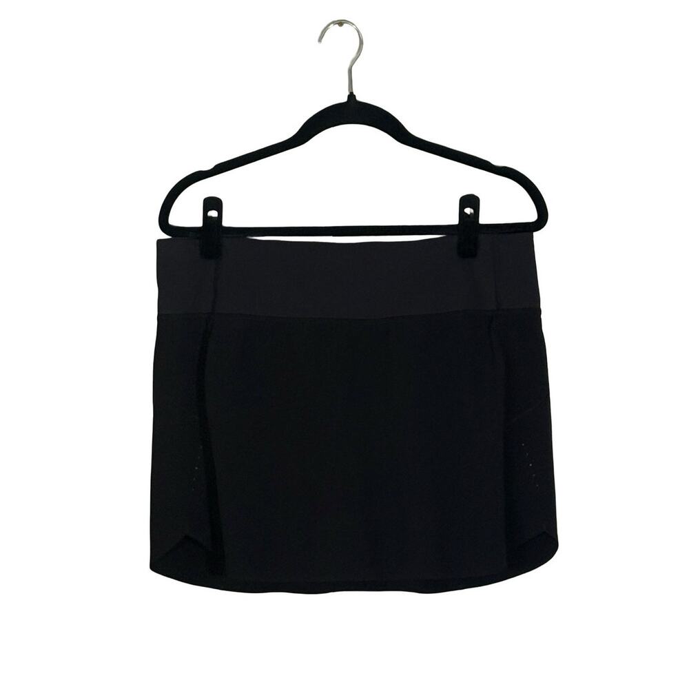 Athleta Run With It High Rise 14 Skort Women Large Black Athletic Tennis